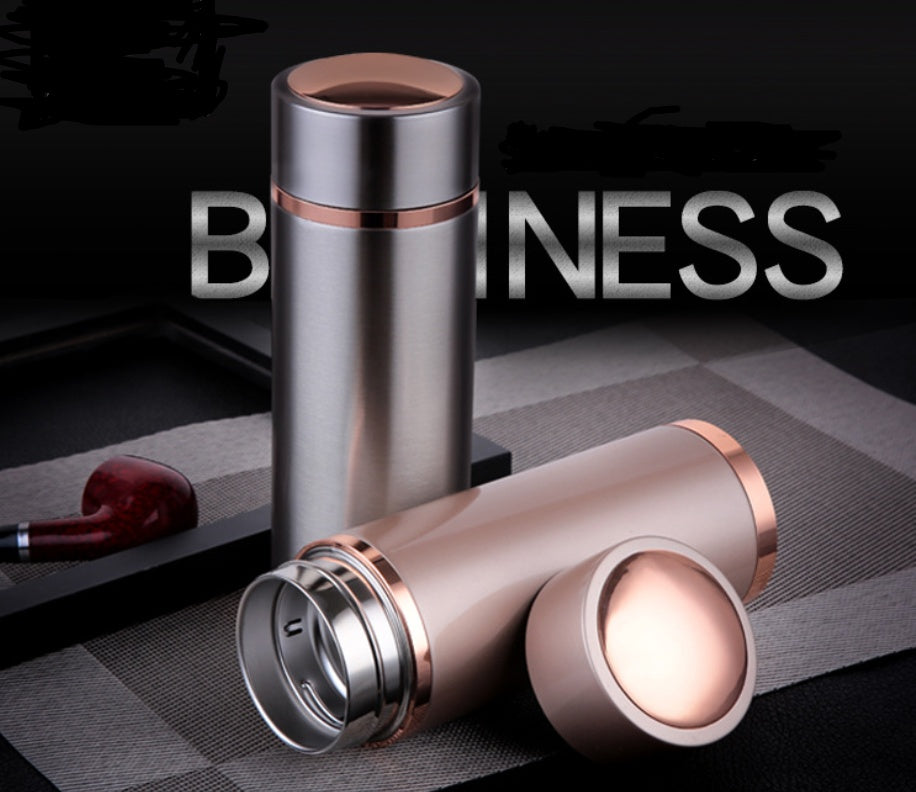 Stainless Steel Thermo Mug Vacuum Flask Insulated 380ml Gold