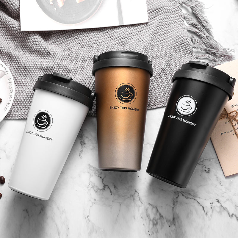 YIHAO Double Wall Stainless Steel Vacuum Flask Insulated Cup 300ml 380ml 500ml