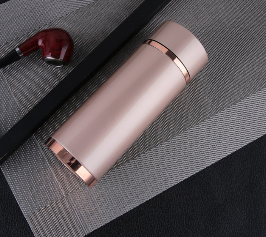 Stainless Steel Thermo Mug Vacuum Flask Insulated 380ml Gold