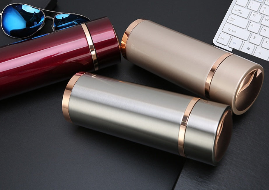 Stainless Steel Thermo Mug Vacuum Flask Insulated 380ml Gold
