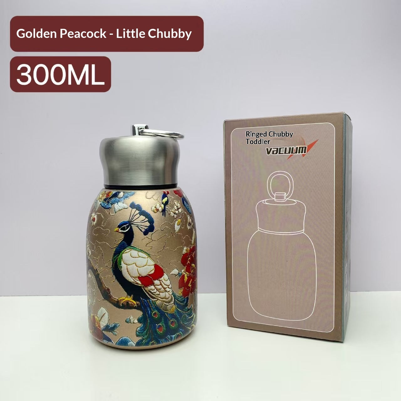 Mini Insulated Water Bottle With Pull Ring 300ml 316 Stainless Steel