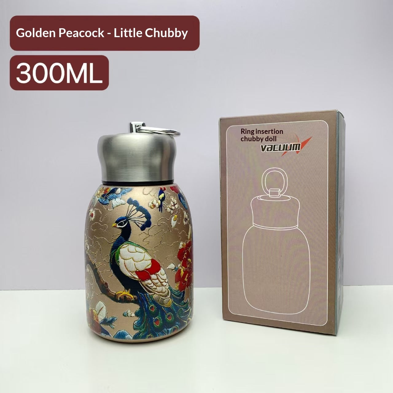 Mini Insulated Water Bottle With Pull Ring 300ml 316 Stainless Steel