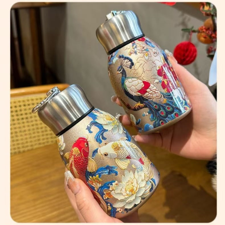Mini Insulated Water Bottle With Pull Ring 300ml 316 Stainless Steel