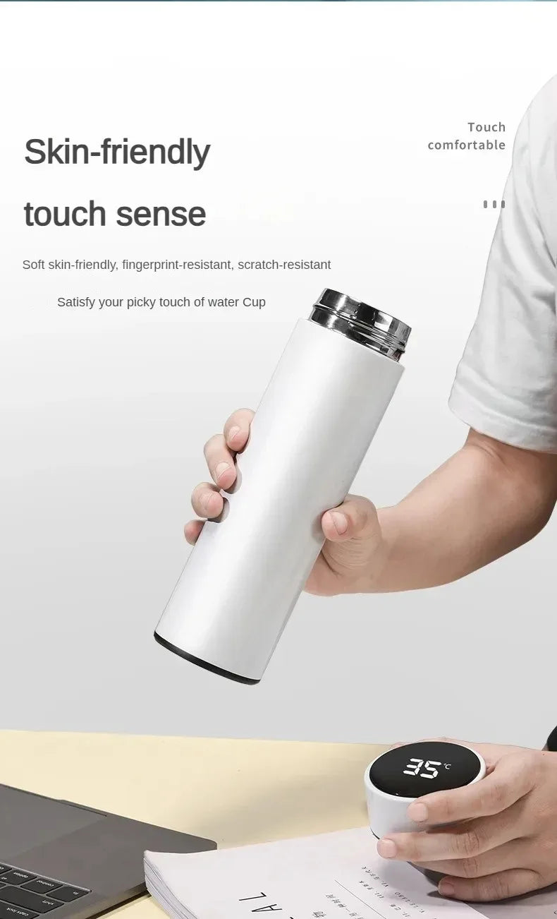500ML Intelligent Temperature Thermos Bottle Sports Water Cup Car Insulated Cup Keeps Cold and Heat Thermal Mug Vacuum Flasks