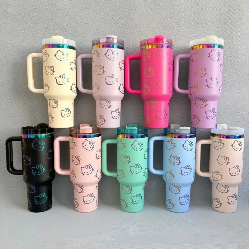 BEAST KINGDOM Stainless Stitch Insulated Cup 1180ml 304 Stainless Steel Vacuum Insulated Car Coffee Cup Sports Outdoor Travel