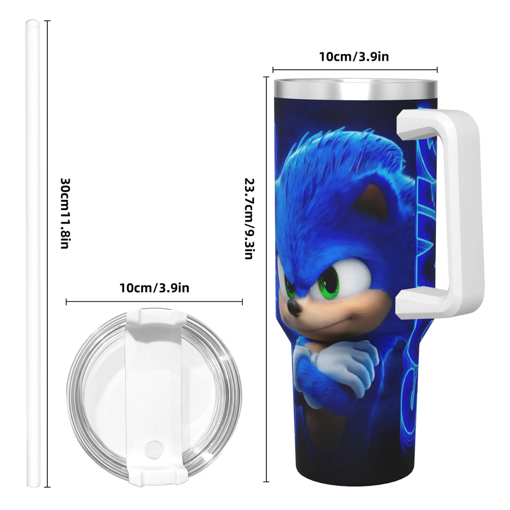 Stainless Steel Tumbler S-Sonices Game Thermal Mug Blue Character
Heat Preservation Hot Drinks Car Mugs Driving Water Bottle