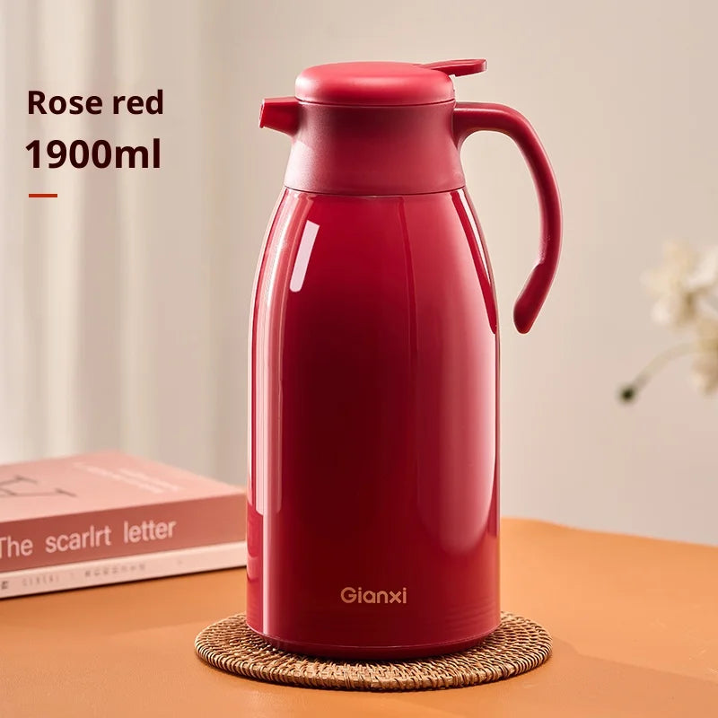 Gianxi Red Thermos  Household Large Capacity Thermos  Wedding Dowry Pair Thermos  Office Thermos