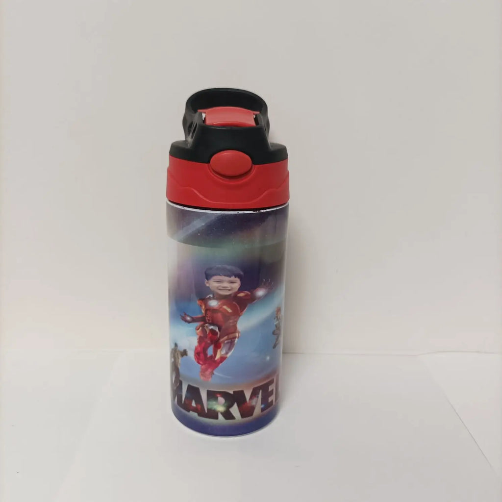 350ML Children Kids Thermos DIY LOGO customize Photo Name Colorful Printing Full Around Bottle Creative Gift School Kindergarten