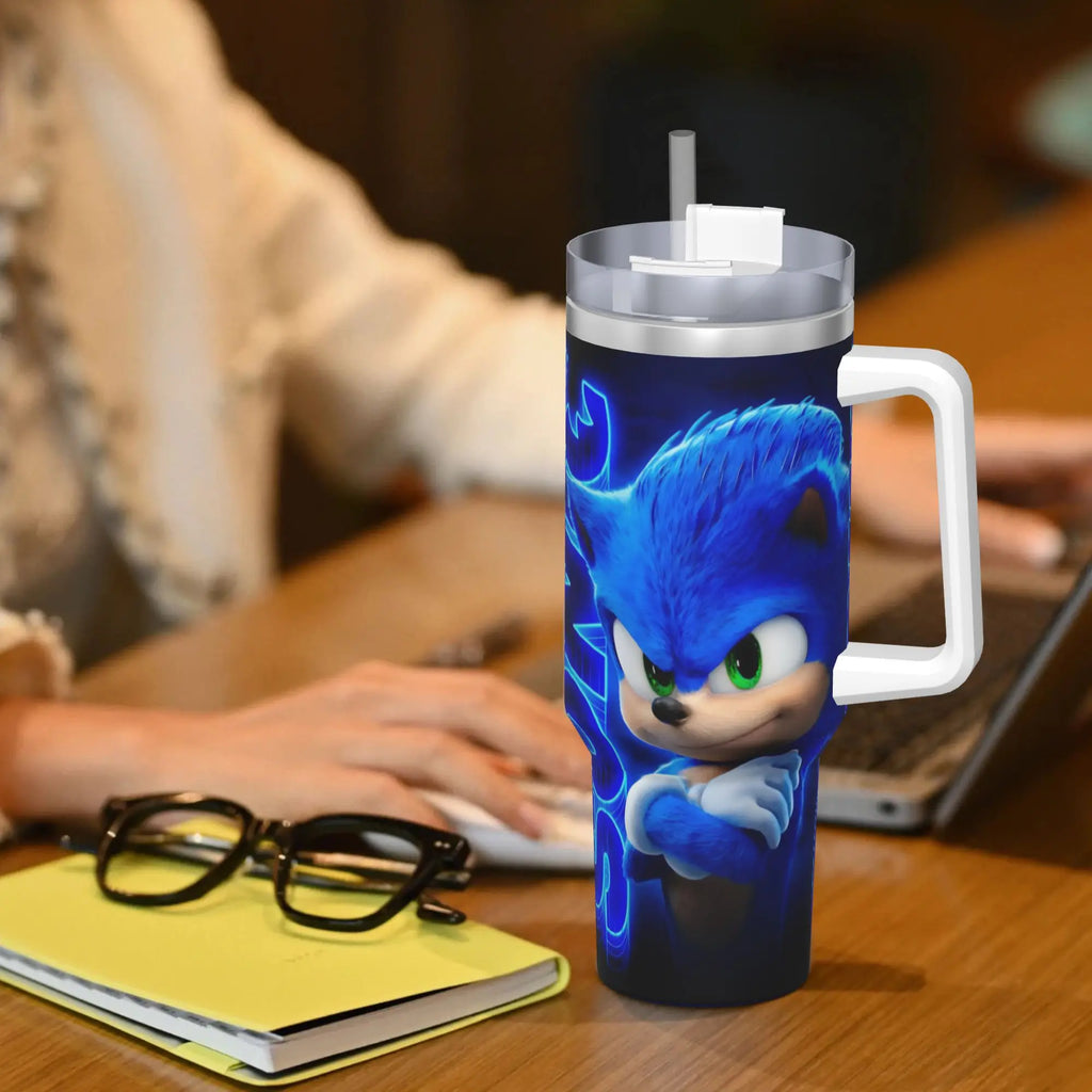 Stainless Steel Tumbler S-Sonices Game Thermal Mug Blue Character
Heat Preservation Hot Drinks Car Mugs Driving Water Bottle