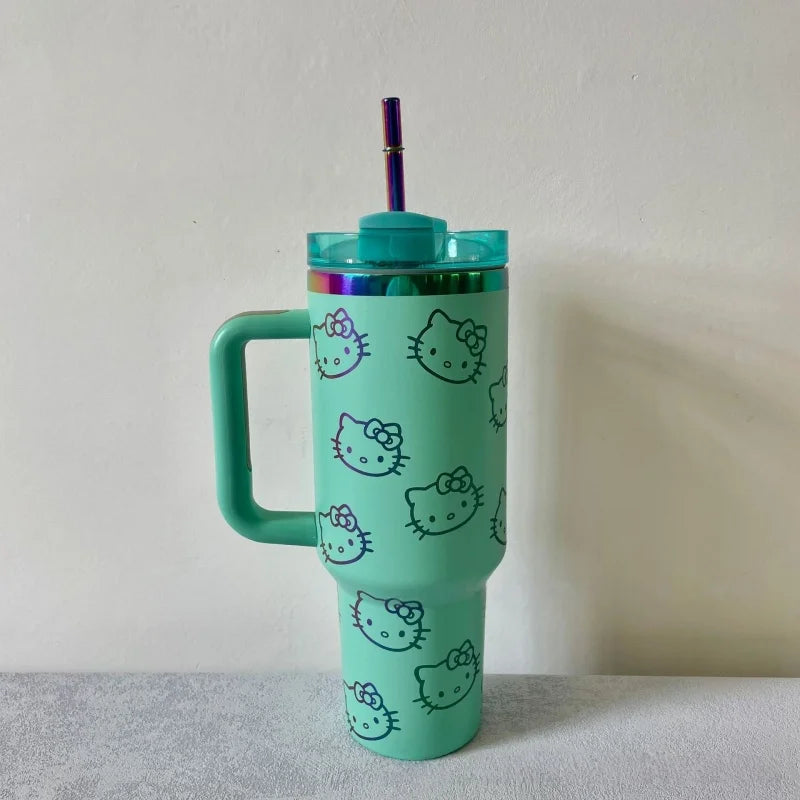 BEAST KINGDOM Stainless Stitch Insulated Cup 1180ml 304 Stainless Steel Vacuum Insulated Car Coffee Cup Sports Outdoor Travel
