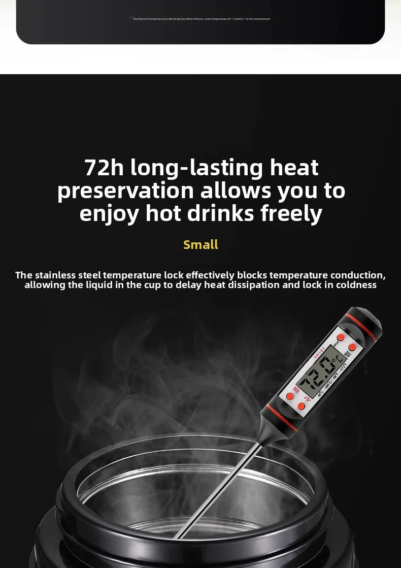 Car Large Thermos -1.7L/2.0L/2.5L Stainless Steel Thermos, Suitable for Travel, Camping  Super Large Vacuum Insulati