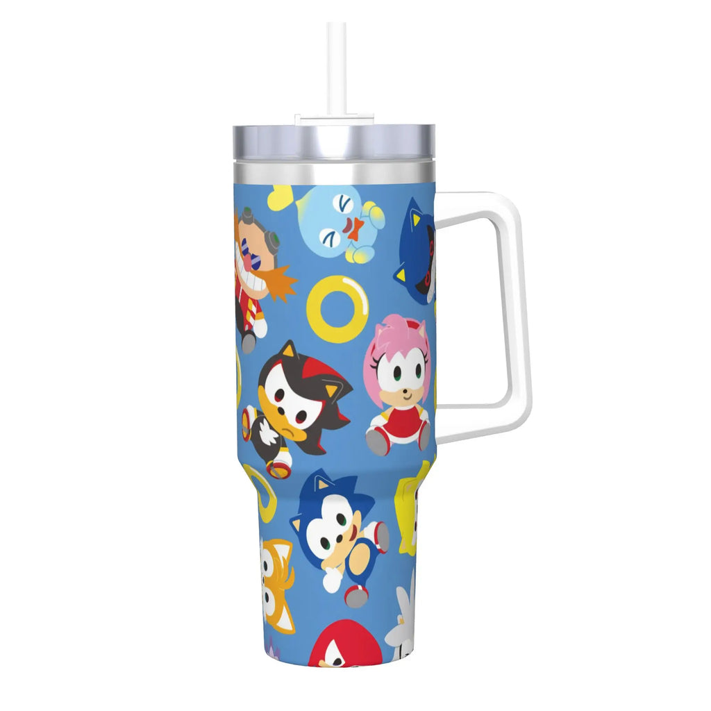 Stainless Steel Tumbler S-Sonices Game Thermal Mug Blue Character
Heat Preservation Hot Drinks Car Mugs Driving Water Bottle