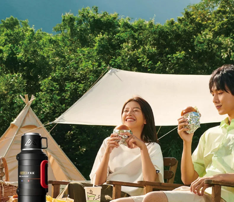 Car Large Thermos -1.7L/2.0L/2.5L Stainless Steel Thermos, Suitable for Travel, Camping  Super Large Vacuum Insulati