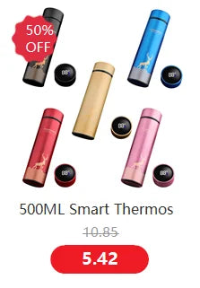 Portable Cup Thermos Water Bottle  Stainless Steel Dreamy Coffee Term Thermos For Tea Thermal Mug Cup Thermal Hot Sale 500ml
