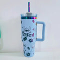 BEAST KINGDOM Stainless Stitch Insulated Cup 1180ml 304 Stainless Steel Vacuum Insulated Car Coffee Cup Sports Outdoor Travel