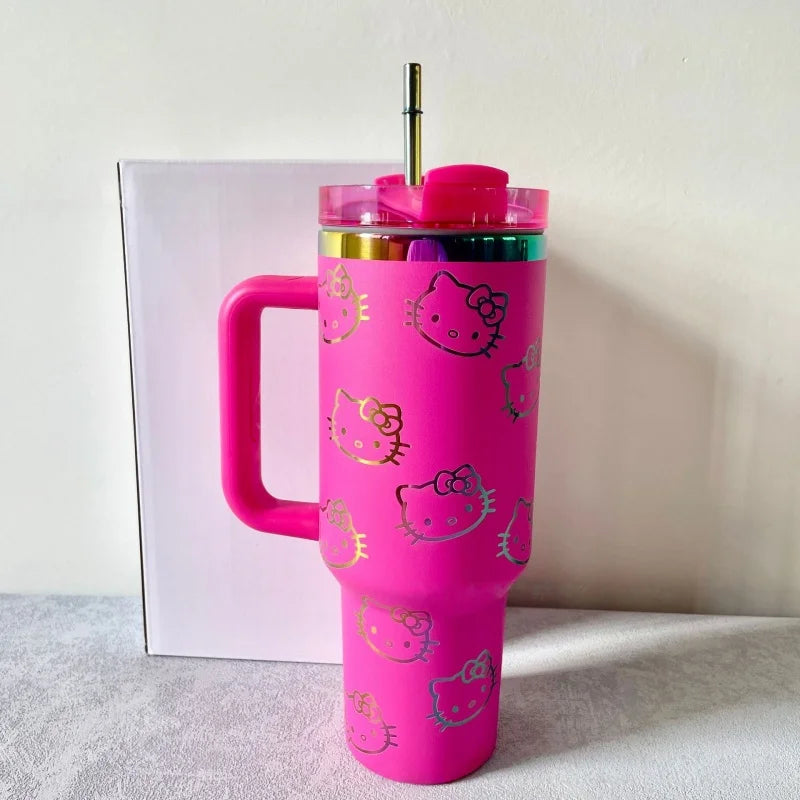 BEAST KINGDOM Stainless Stitch Insulated Cup 1180ml 304 Stainless Steel Vacuum Insulated Car Coffee Cup Sports Outdoor Travel
