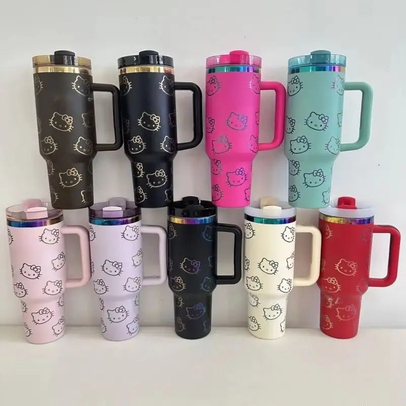 BEAST KINGDOM Stainless Stitch Insulated Cup 1180ml 304 Stainless Steel Vacuum Insulated Car Coffee Cup Sports Outdoor Travel