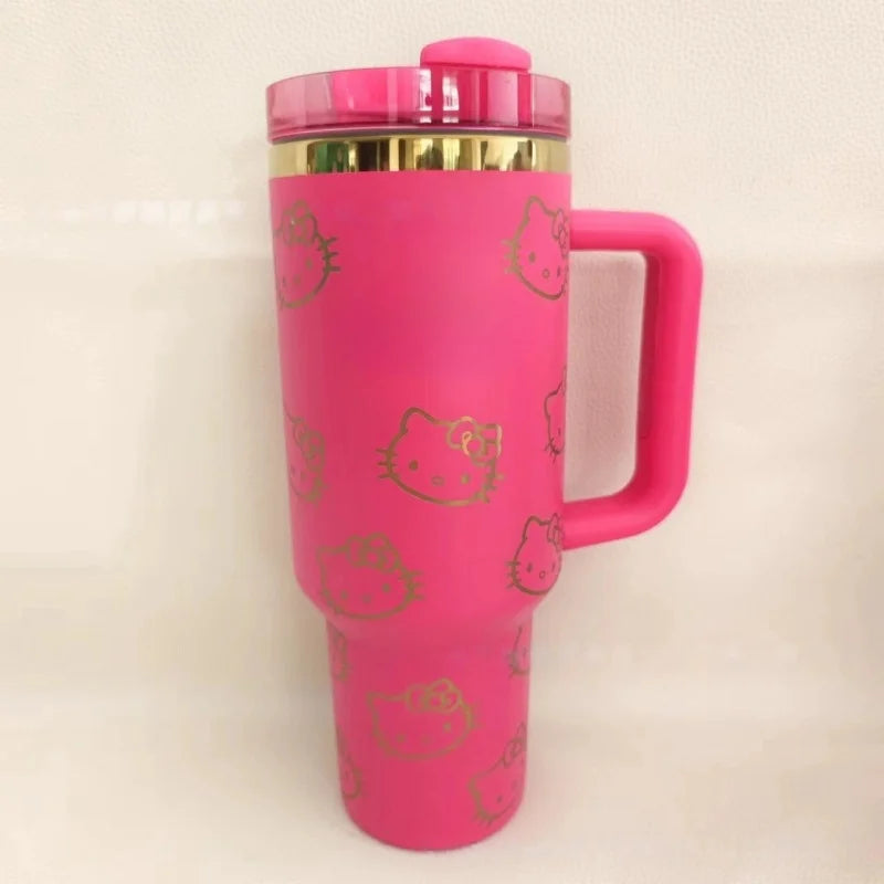 BEAST KINGDOM Stainless Stitch Insulated Cup 1180ml 304 Stainless Steel Vacuum Insulated Car Coffee Cup Sports Outdoor Travel
