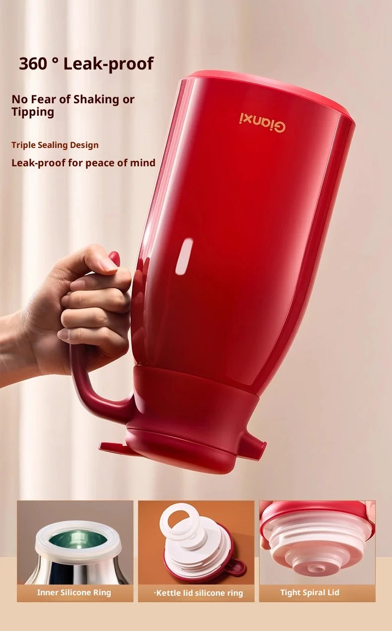 Gianxi Red Thermos  Household Large Capacity Thermos  Wedding Dowry Pair Thermos  Office Thermos