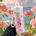 BT21 Cooky Thermos High Color Value Cartoon Animation Printing Large Capacity Portable Cute Floating Ball Straw Double Drink Cup