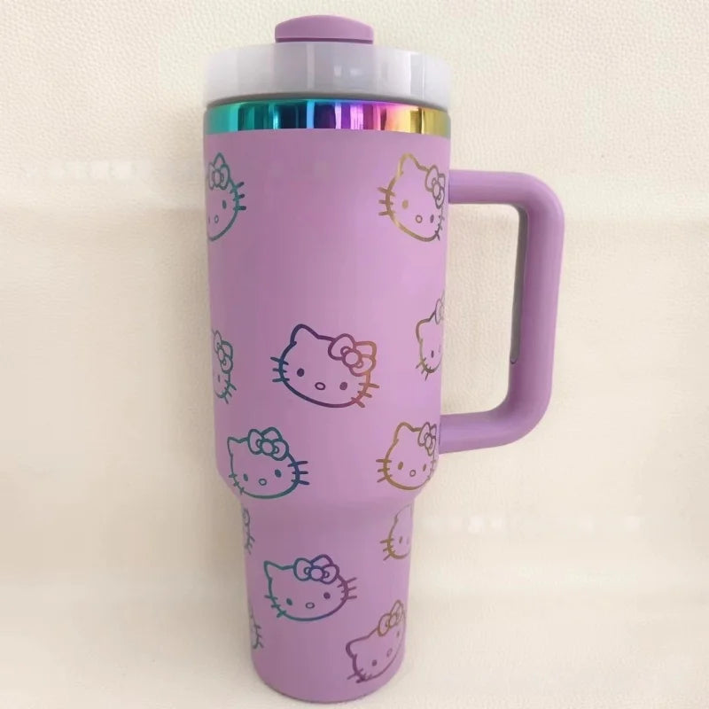 BEAST KINGDOM Stainless Stitch Insulated Cup 1180ml 304 Stainless Steel Vacuum Insulated Car Coffee Cup Sports Outdoor Travel