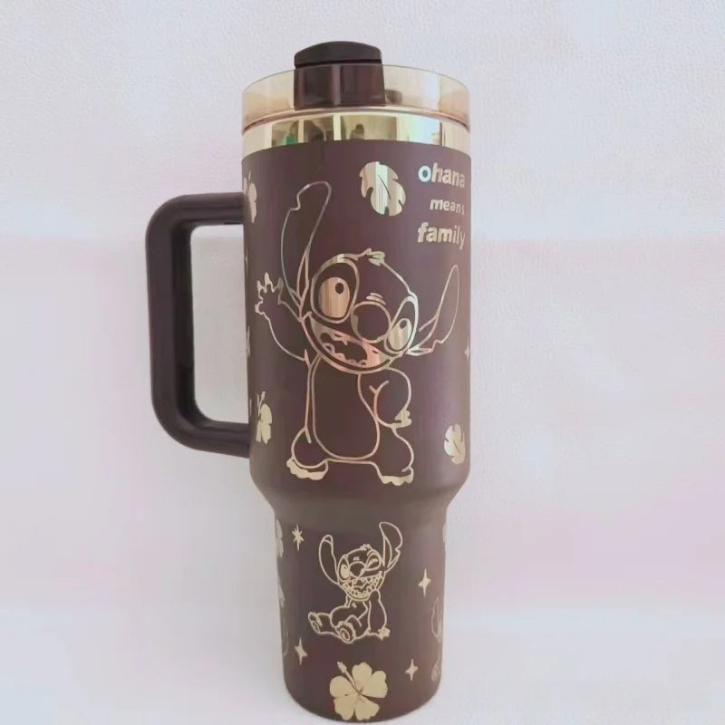 BEAST KINGDOM Stainless Stitch Insulated Cup 1180ml 304 Stainless Steel Vacuum Insulated Car Coffee Cup Sports Outdoor Travel