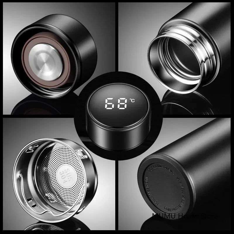 500ML Temperature Thermos Bottle Stainless Steel Insulated Vacuum Flask Portable