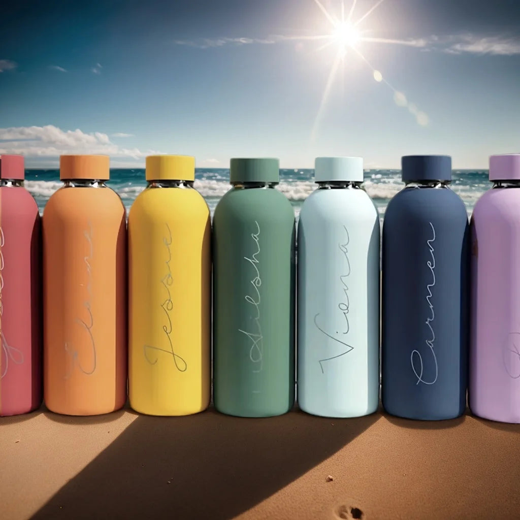 Custom Logo Name Thermos Large Vacuum Flask Stainless Steel Portable Thermos Bottle Outdoor Sports Water Bottle Travel Mug 500ml