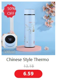 Portable Cup Thermos Water Bottle  Stainless Steel Dreamy Coffee Term Thermos For Tea Thermal Mug Cup Thermal Hot Sale 500ml