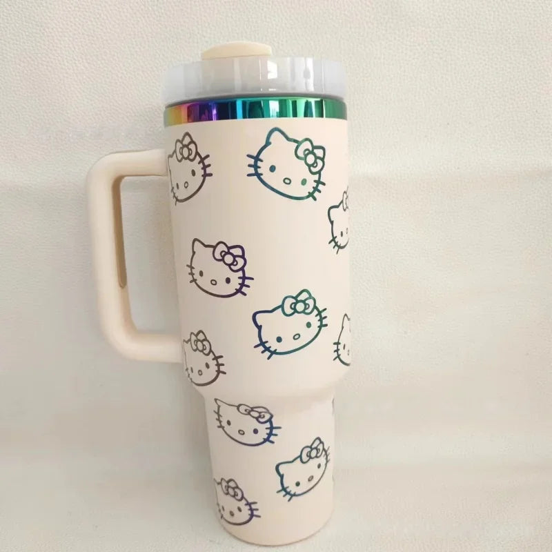 BEAST KINGDOM Stainless Stitch Insulated Cup 1180ml 304 Stainless Steel Vacuum Insulated Car Coffee Cup Sports Outdoor Travel