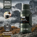 Stainless Steel Thermos Bottle with Handle Outdoor Portable Large Capacity Thermal Water Bottle ,Keep Hot and Cold for 72H