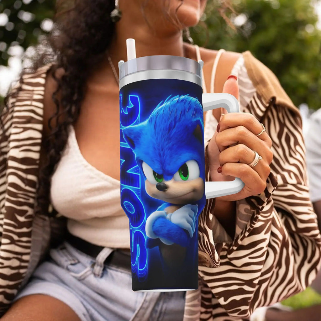 Stainless Steel Tumbler S-Sonices Game Thermal Mug Blue Character
Heat Preservation Hot Drinks Car Mugs Driving Water Bottle