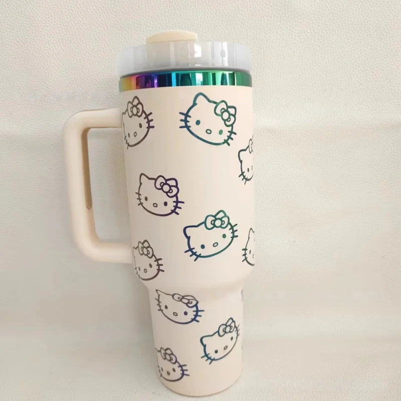BEAST KINGDOM Stainless Stitch Insulated Cup 1180ml 304 Stainless Steel Vacuum Insulated Car Coffee Cup Sports Outdoor Travel