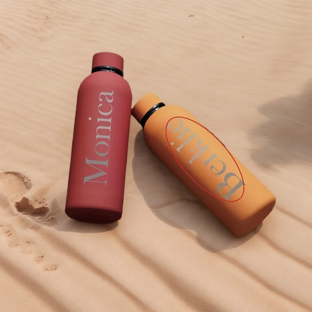 Custom Logo Name Thermos Large Vacuum Flask Stainless Steel Portable Thermos Bottle Outdoor Sports Water Bottle Travel Mug 500ml