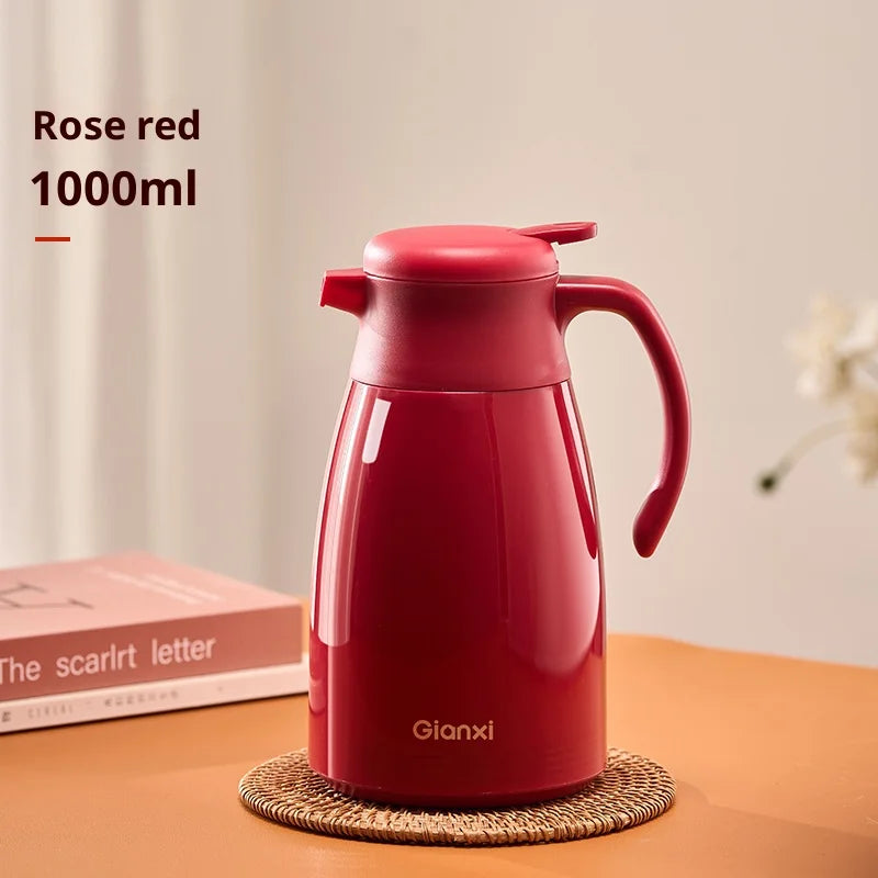 Gianxi Red Thermos  Household Large Capacity Thermos  Wedding Dowry Pair Thermos  Office Thermos