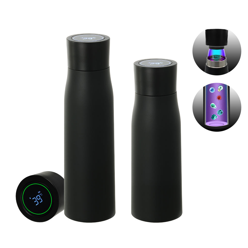 Thermal Water Bottle With Smart Temperature Display Stainless Steel Tumbler